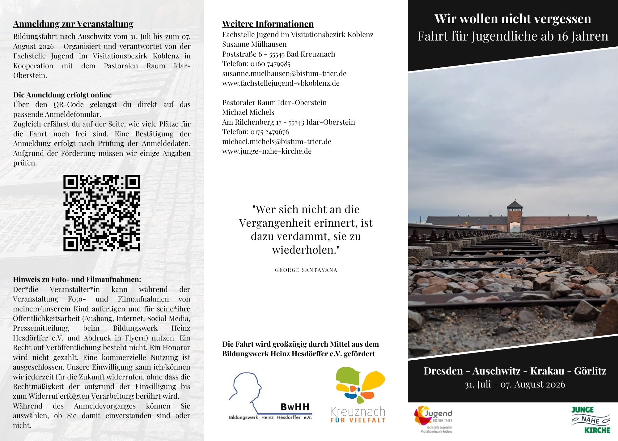 Auschwitz 2026_Flyer_Foto (c) Michael Michels Auschwitz 2026_Flyer_Foto