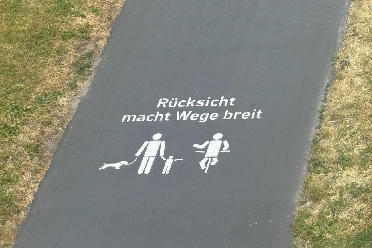 Motivbild Rücksicht macht Wege breit