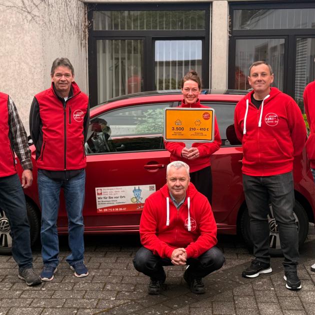 Das Stromspar-Check-Team rund um Koordinatorin Diana Dahm.